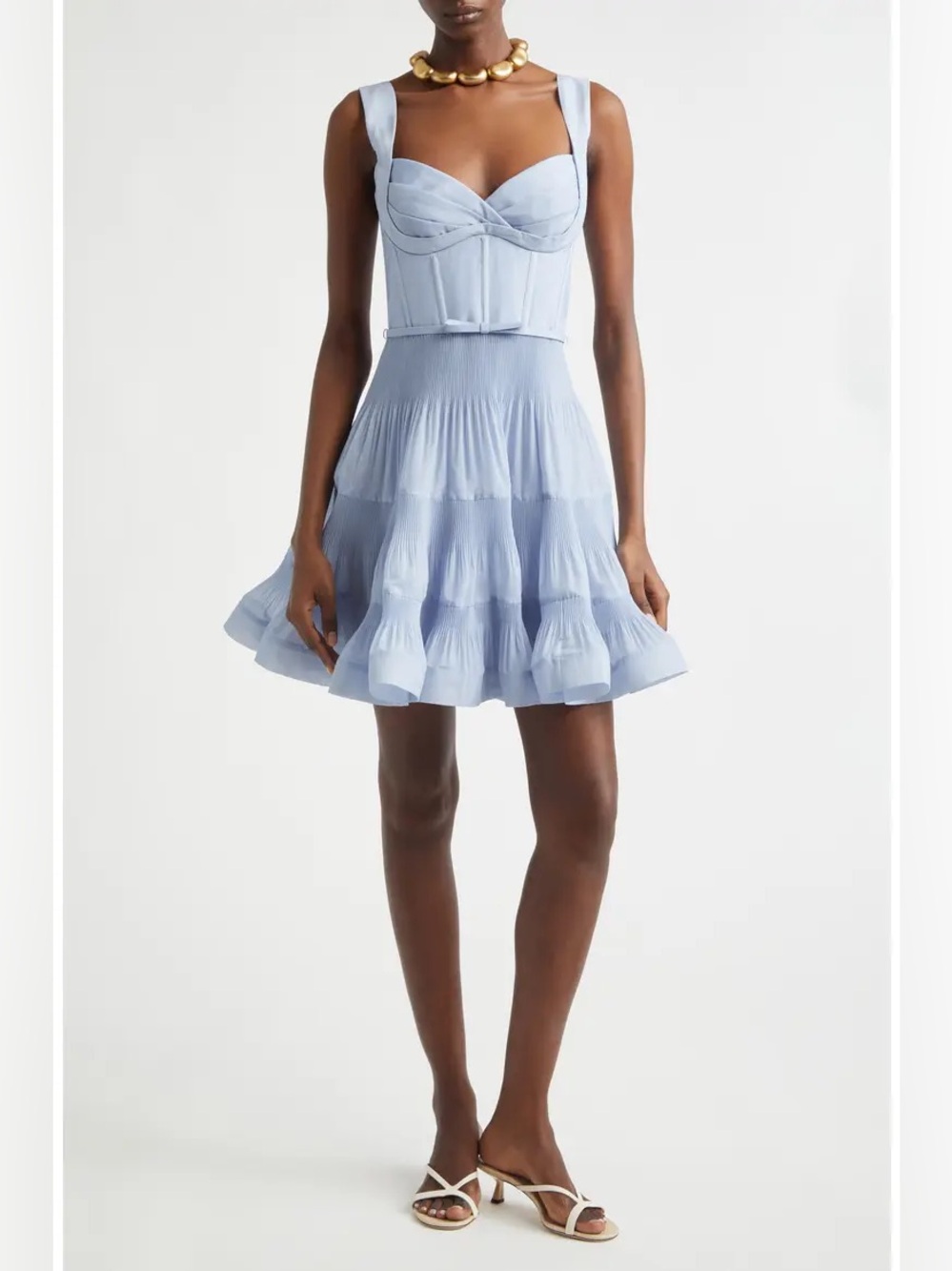 Zimmermann Kindred Spirit Pleated Draped Minidress AU 3/US10